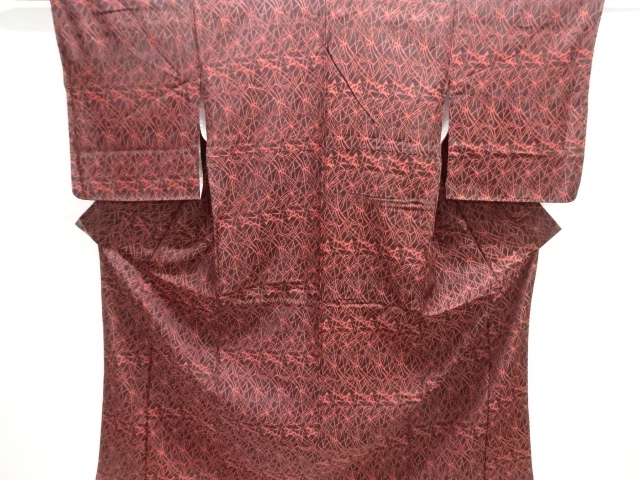 JAPANESE KIMONO / ANTIQUE KIMONO / TAISHO ROMAN STYLE / WOVEN ABSTRACT PATTERN